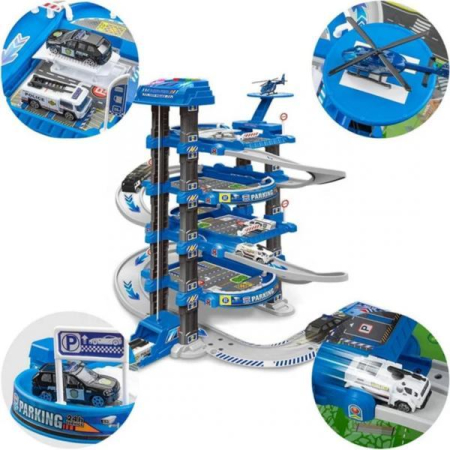 Set Parcare Masini Etajata pentru Copii – Garaj Parcare cu Covoras [2]