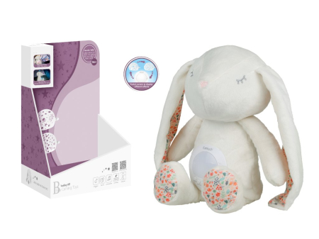 Jucarii din Plus - Mascote din Plus(3 ani +) - Iepuras Adormit cu Melodii si Proiectii – Jucarie Linistitoare cu Lumina de Noapte