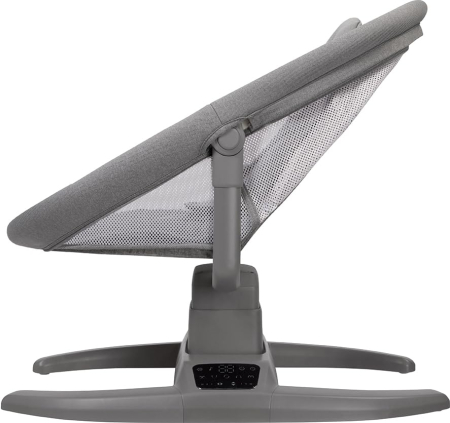 Patut Leagan Electric Mastela Gri Multi-Miscare cu Aplicatie, Muzica si Copertina [4]