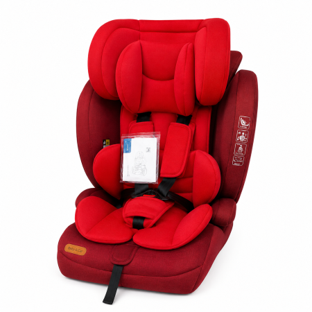 Scaune auto cu Isofix - Scaun Auto ISOFIX Baby Care Safety Plus Rosu 9-36 kg