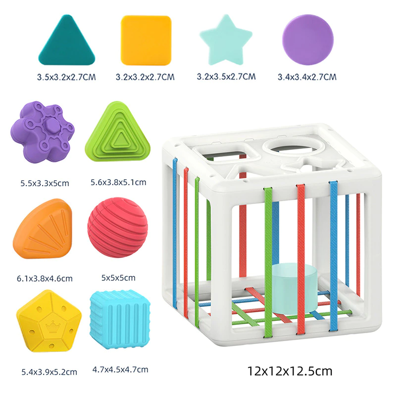 Cub Sortator Forme Geometrice Senzorial Bebelusi Hunger [1]
