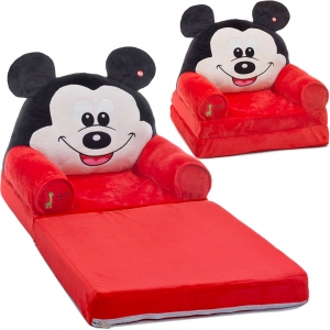 Fotolii din plus - Fotoliu Extensibil XXL Mickey Mouse din plus 120 cm - Minnie Mouse