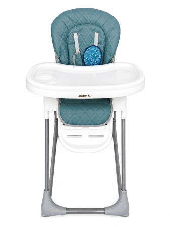Camera copilului - Scaun Masa  Balansoar Baby Care Albastru Teal, Ham 5 Pct, 25 kg