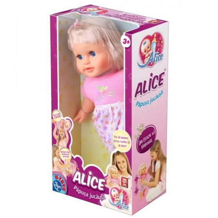 Papusi -Casute- Masute infrumusetare ( 3 ani +) - Papusa Alice Jucausa D-Toys Canta si Vorbeste