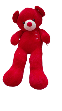 Jucarii - Ursulet din Plus Rosu Gigant 120 cm