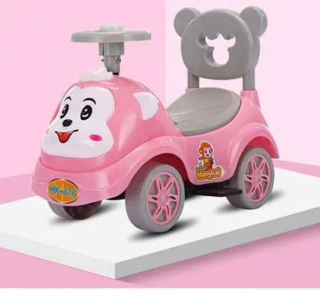 Masinute Biciclete cu si fara pedale - Masinuta Ride-On Fara Pedale Monckey – Roz  Sunete