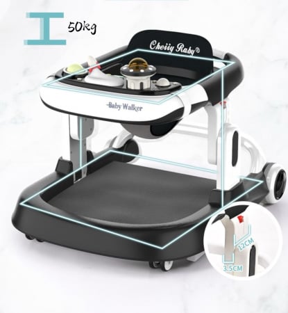Premergator Bebe Cherry Baby walker  Negru 2 in 1 [4]