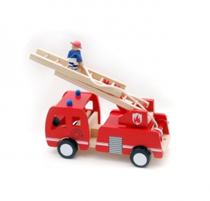 Masina de Pompieri din Lemn Fire Truck [0]