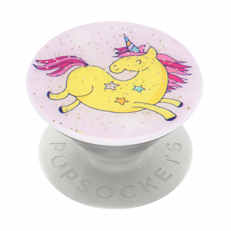 PopSockets™ Original - Suport Telefon Universal PopSockets PopGrip Jumping Unicorn Glitter