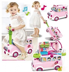 Masinuta Copii 3 in 1 Funny Bus Doctor - Supermarket - Bucatar [1]