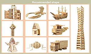 Joc Constructie din lemn natur 300 piese [2]