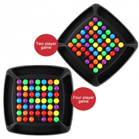 Joc de Societate Rainbow Ball Chess Game Board Asociere Culori [3]