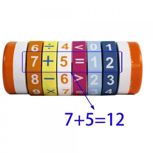 Joc Cilindru  din lemn Puzzle Aritmetic  Onshine [5]