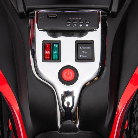 Trike Electric pentru Copii, 12V, 2 Motoare, Roti EVA, MP3 Bluetooth, Suspensii Spate Albastru [4]