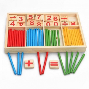 Jucarie Educationala Montessori Cuburi cu cifre Stick [6]