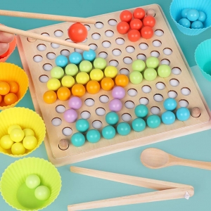 Joc Lemn Montessori Sortator Culori Joc educativ sorator culori