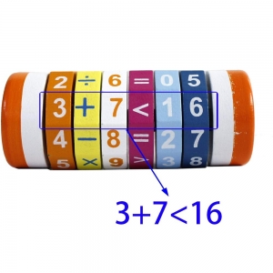 Joc Cilindru  din lemn Puzzle Aritmetic  Onshine [4]