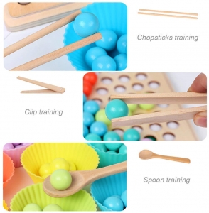 Joc Lemn Montessori Sortator Culori Joc educativ sorator culori [8]