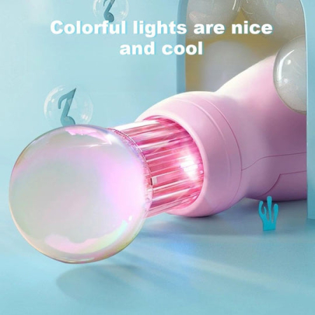 Masina de Bule de Fum Magic – Bagheta cu Efect de Ceata, Lumina LED Roz [1]