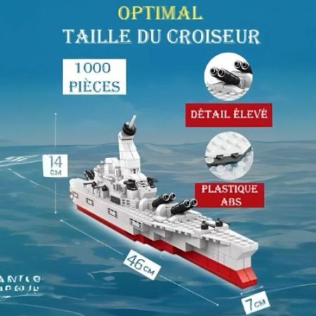 Cuburi Constructie STEM 1000 Piese Ocean Nave 6 in 1 – Set Naval Creativ [5]