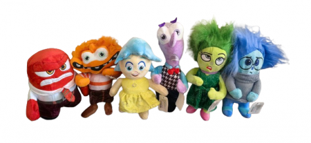 Jucarii desene animate( 3 ani +) - Set  Jucarii din Plus Inside Out 2 - 6 Personaje