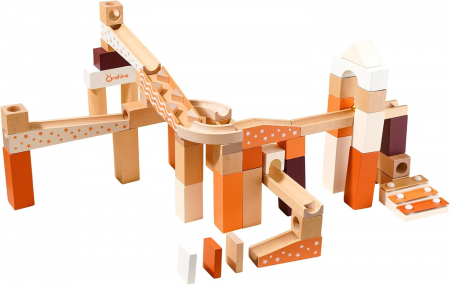 Set Piste cu Bile din Lemn – 60 piese pentru constructii creative [1]