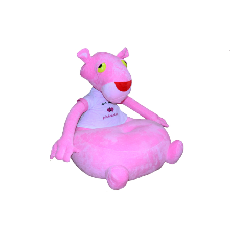 Fotolii din plus - Fotoliu din Plus Pantera Roz Multifuncțional pentru Copii