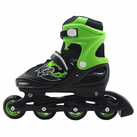 Role reglabile Negru Verde 38-41 – ABEC 5 roti silicon 70mm [3]