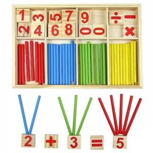 Jucarie Educationala Montessori Cuburi cu cifre Stick [8]