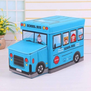 Masinute si Trenulete (3 ani+) - Cutie de Depozitare pentru Jucării Autobuz