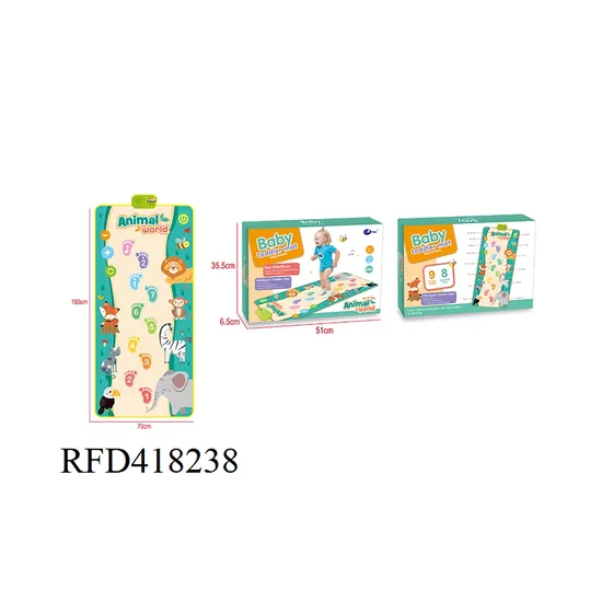 Covoras Muzical Bebe Animal World – Sunete, Note, Inregistrare 150x70cm [3]