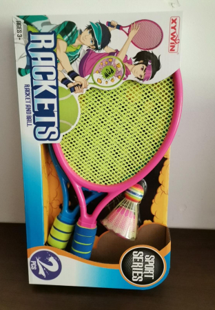 Set 2 Palete de Badminton cu fluturas si minge [1]