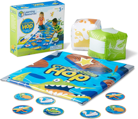 Joc Educativ de Podea Crocodile Hop – Invatare Prin Miscare, Cifre, Culori si Forme [3]