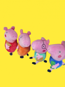 Jucarii din Plus - Mascote din Plus(3 ani +) - Jucarii de Plus Purcelusa Peppa Pig set 4 buc