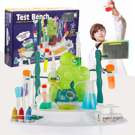 Jocuri educative (3 ani +) - Kit de Experimente Chimie si Stiinte pentru Copii – 30+ Experimente