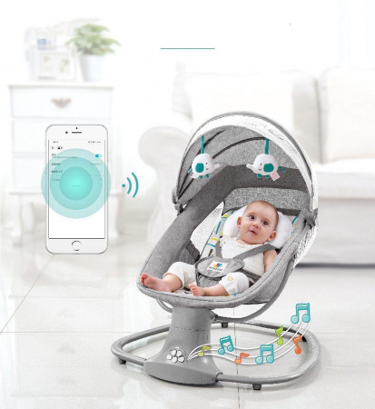 Balansoar Electric 3 în 1 cu Bluetooth și Telecomandă Roz Prafuit [10]