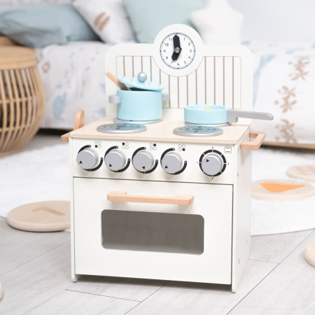 Jucarii - Bucatarie Jucarie Little Chef Lemn  cu Cuptor si Accesorii