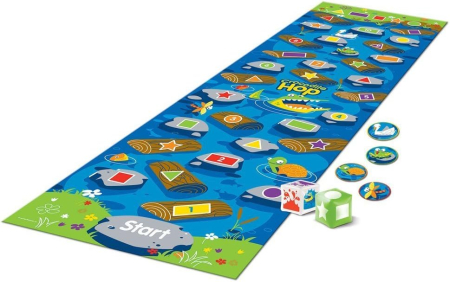 Camera copilului - Joc Educativ de Podea Crocodile Hop – Invatare Prin Miscare, Cifre, Culori si Forme