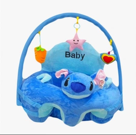 Fotolii din plus - Fotoliu de plus Sti Up Bebelus  cu arcada cu jucarii si Spatar Stitch