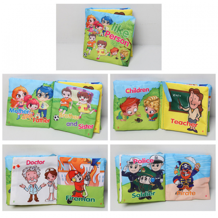 Set 3 Carti senzoriale Bebe Prima Mea Carte Bebe Material Textil [2]