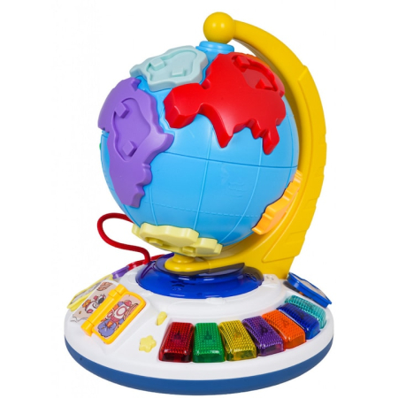 Jucarie Interactiva Globul Pamantesc cu Sunete si Lumini – Puzzle  5 in 1 [1]