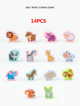 Joc de Snuruit Montessori din lemn Copacul cu Animale [4]