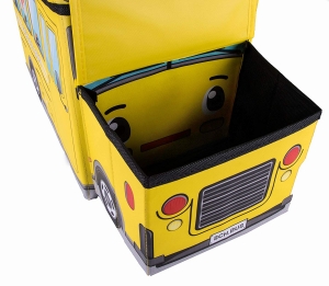 Masinute si Trenulete (3 ani+) - Cutie de Depozitare pentru Jucării Autobuz