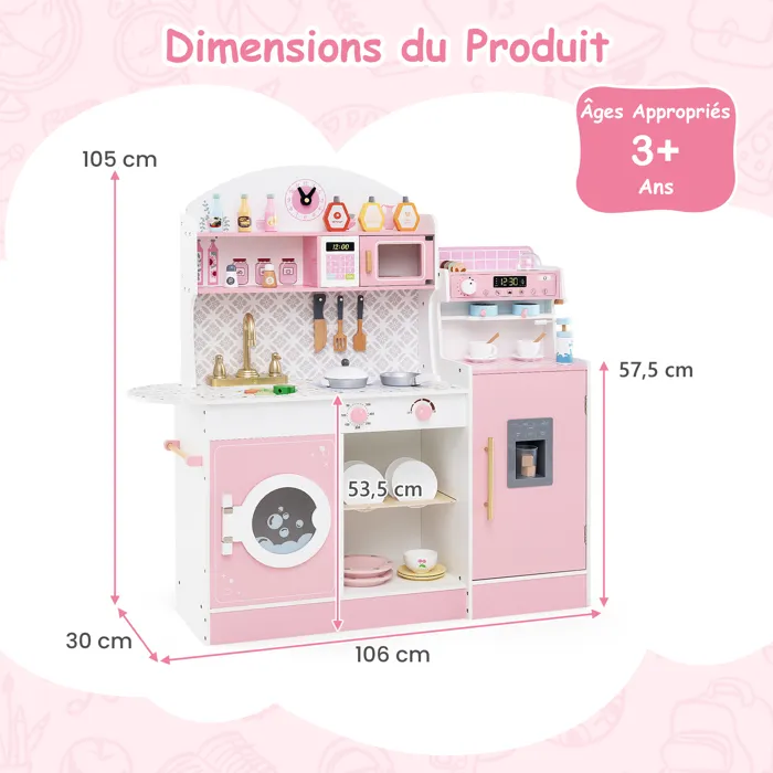 Bucatarie din Lemn pentru Copii cu Accesorii si Aparat de Cafea [5]