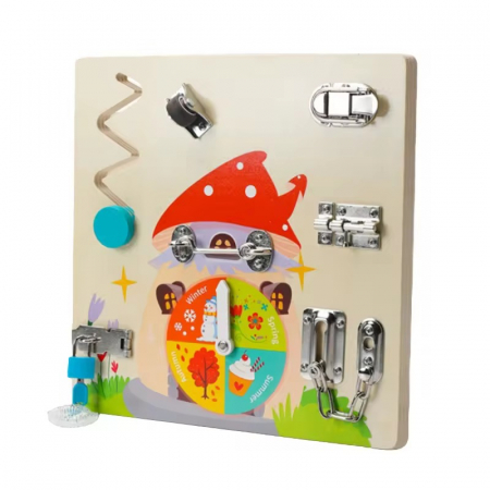 Jocuri educative (3 ani +) - Placa Senzoriala Montessori Busy Board Vremea