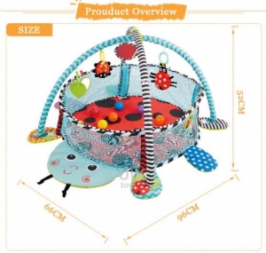 Saltea activitati bebe si centru de joaca cu bile 3 in 1 [2]