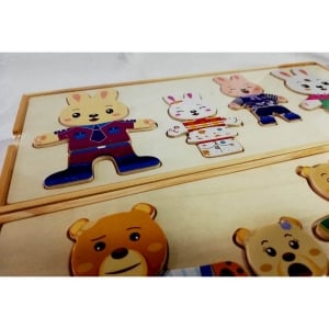 Joc Puzzle sa Imbracam Iepurasul - Ursuletii [1]