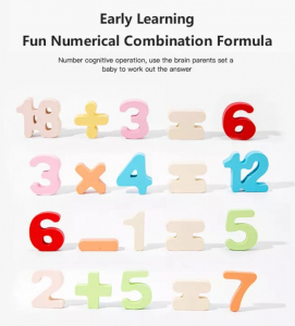 Joc lemn puzzle 3D alfabet sau numere 3 in 1 [5]