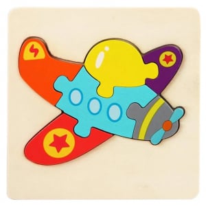 Mini Puzzle din lemn Animale si Vehicole 3d [3]