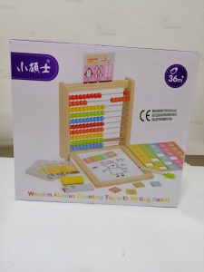 Abac cu Tabla cu 2 Fete din Lemn cu Accesorii 4 in 1 [13]
